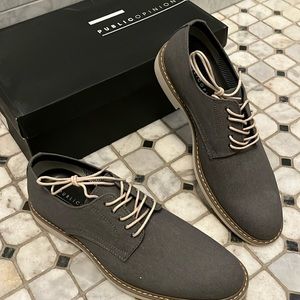 Grey Public Opinion Brand New Fabric Men’s Shoes